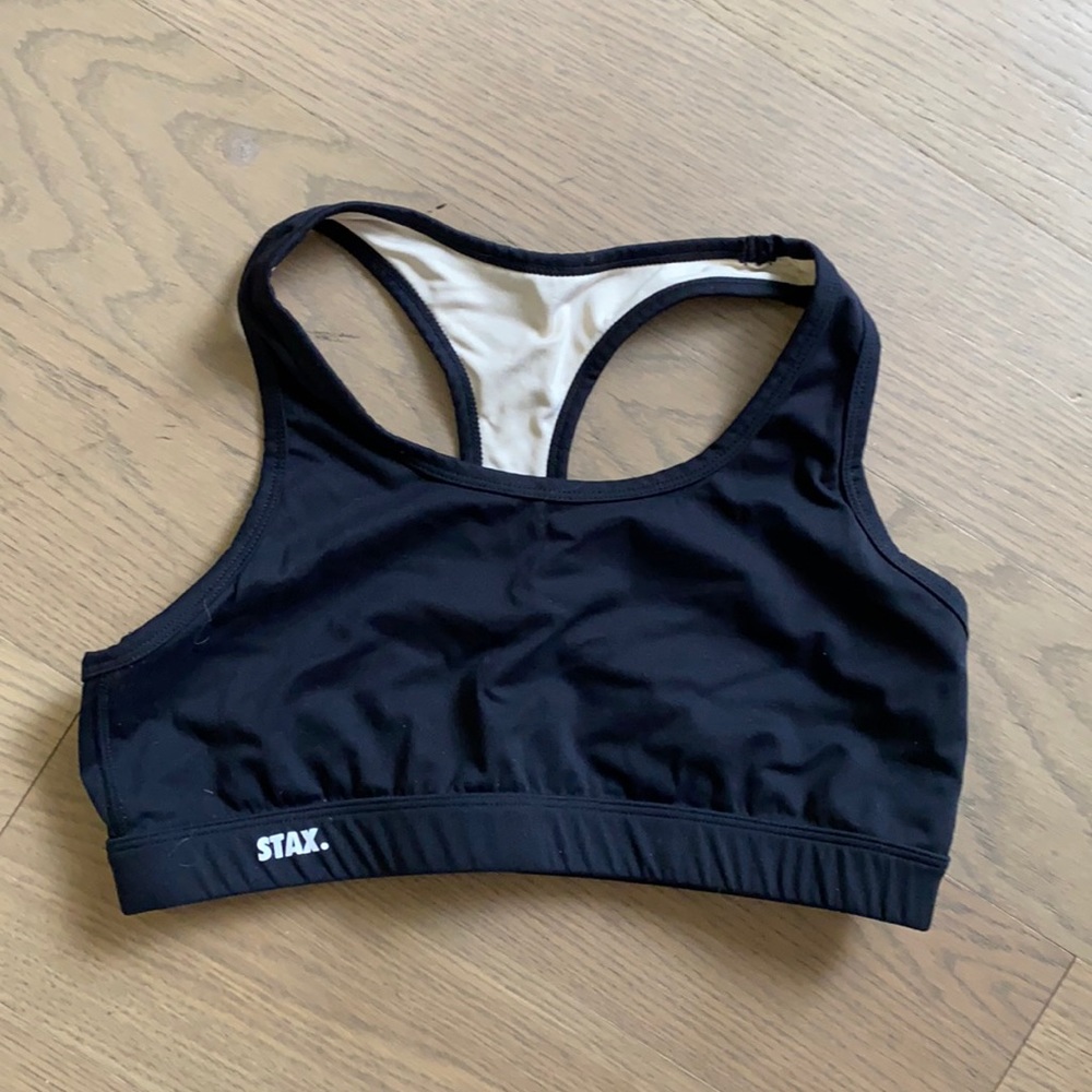 Stax Best Black Classic Crop bra size L